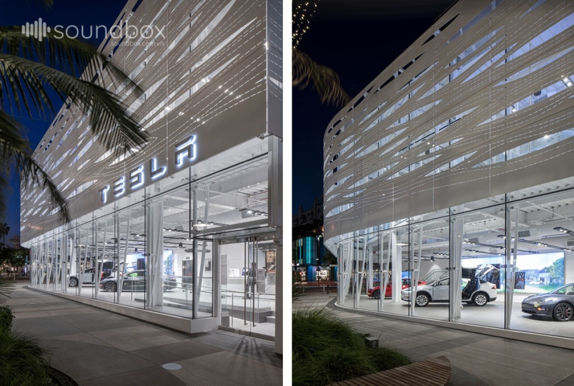 Showroom ô tô Tesla, Santa Monica, California, Mỹ 08