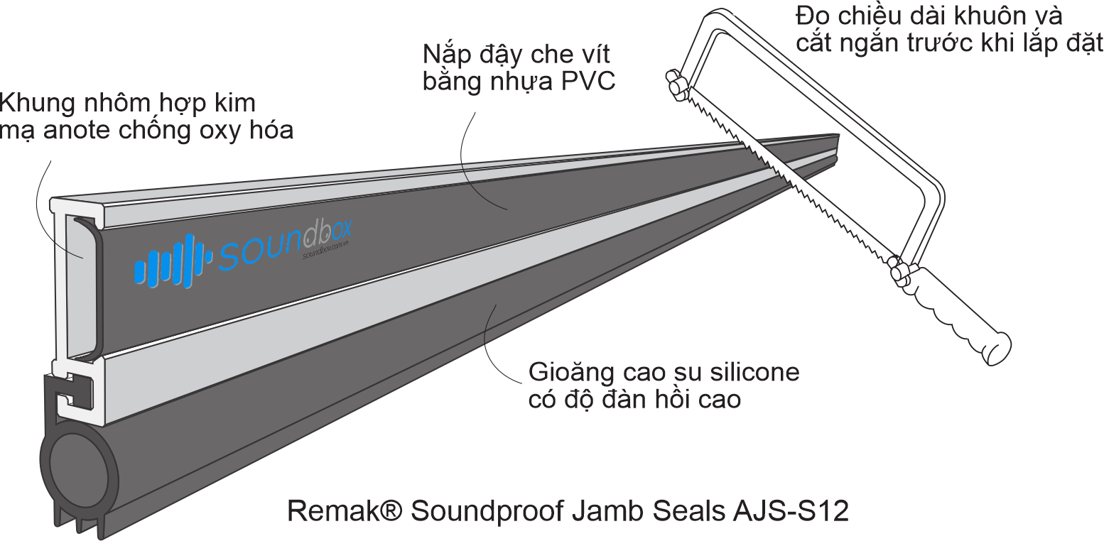 reamak soundprood Jamb seals AJS-S12