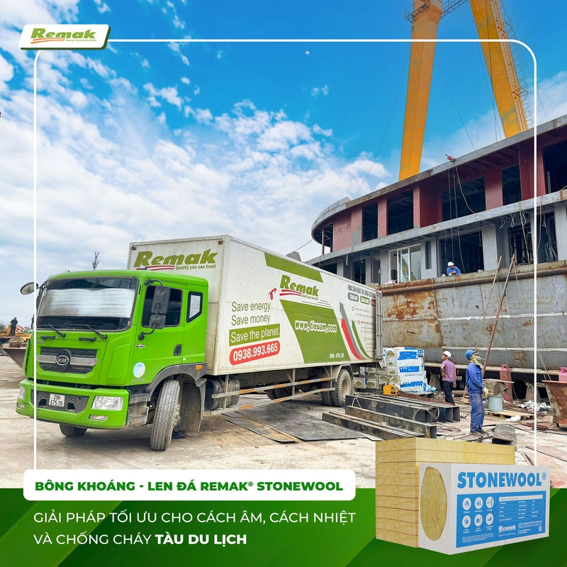 Len đá Remak® Stonewool hiệu quả cách âm tiêu âm vượt trội 