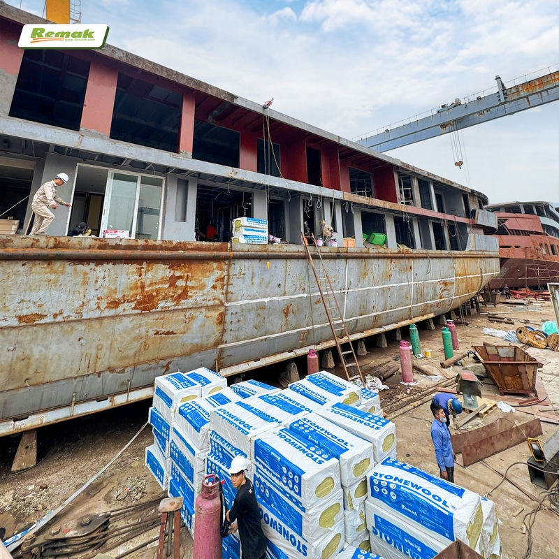 Bông khoáng Remak® Stonewool không chỉ cho hiệu quả cách âm mà còn cách nhiệt, chống cháy tuyệt vời